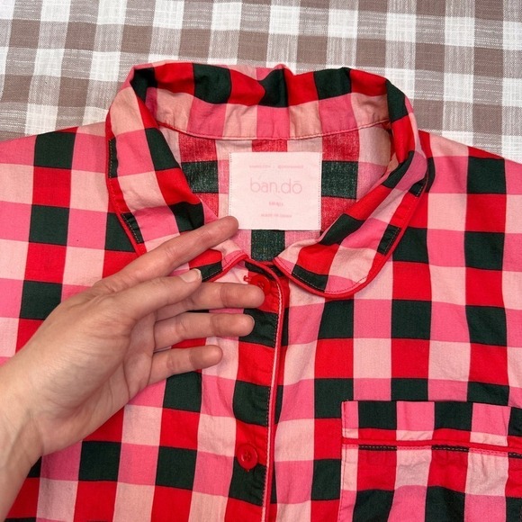 Ban.do Buffalo Plaid Pajama Top - Picture 8 of 10